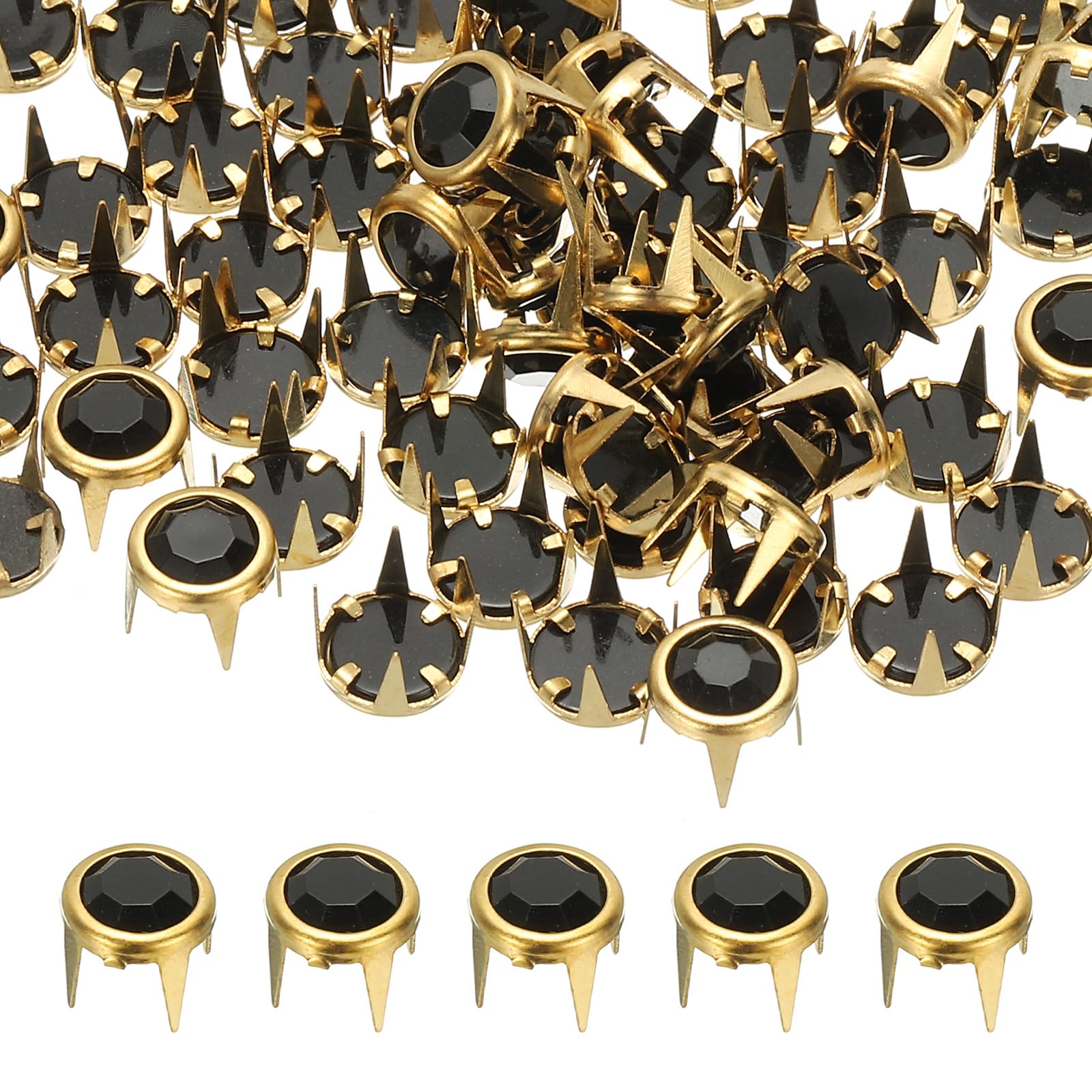PATIKIL 8mm Rhinestone Stud