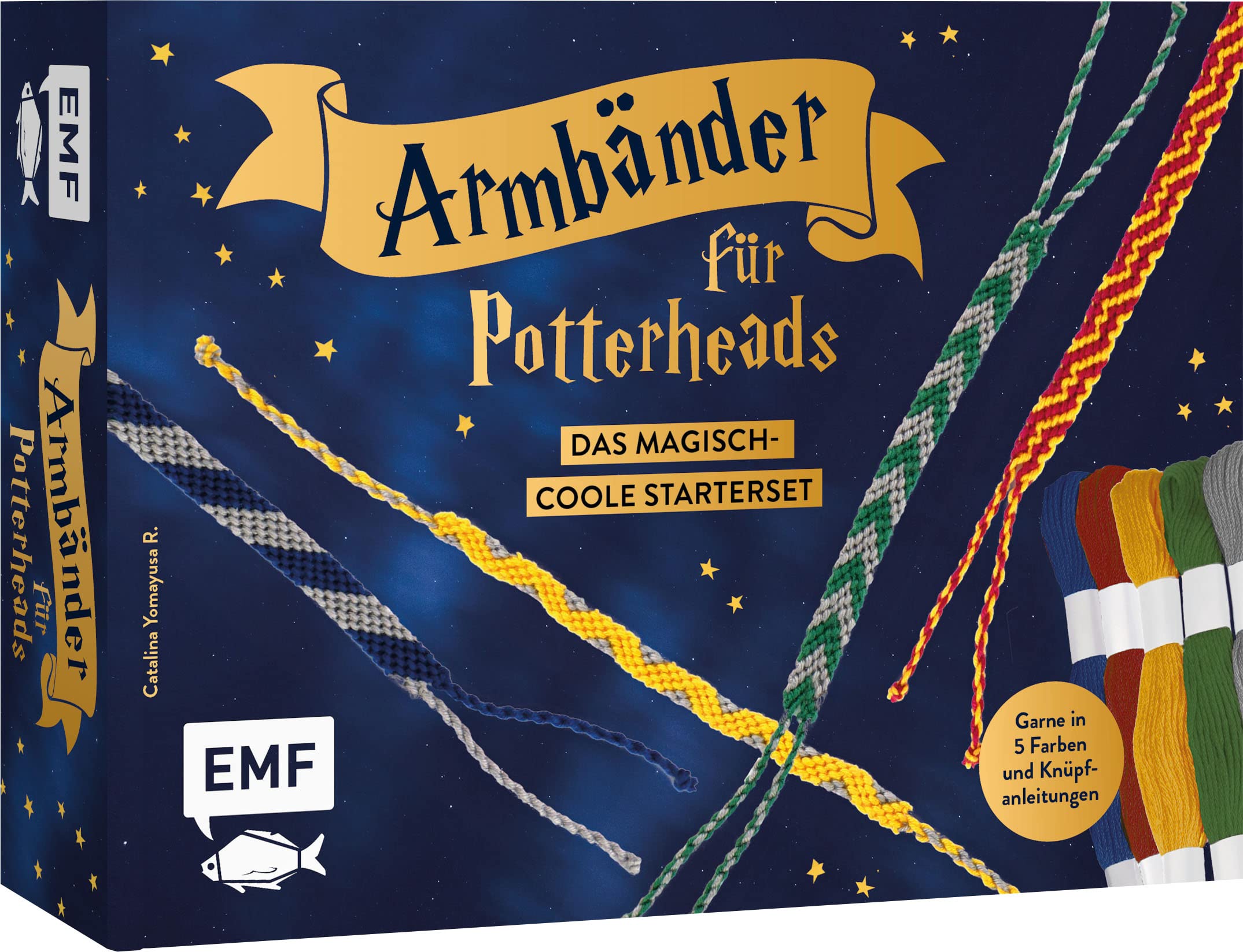 Edition Michael Fischer / Emf Verlag Armbänder Für Potterheads Knüpfen: Das Magisch-Coole Starterset Für Deine Freundschaftsbänder: Knüpfanleitungen Und Garne In 5 Farben – Zum Sofort-Loslegen