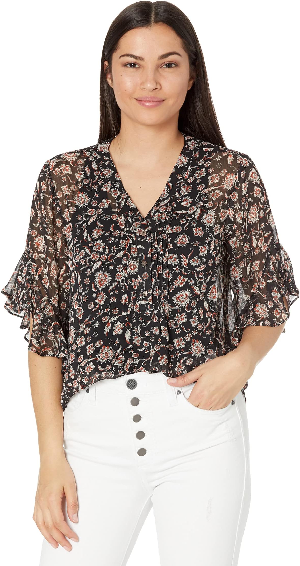 vince camuto flutter sleeve dress