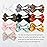Baby Girl Hair Clips, 12 Pack Large Bows Barrettes Fully Lined Alligator Clip Hair Accessories for Little Girls Toddler Kids Children