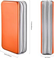 Vista 18 de Caja de CD Billetera, 80 Capacidad DVD VCD Medios Blu-ray Caso Cartera Titular Organizador de Almacenamiento (Plata)