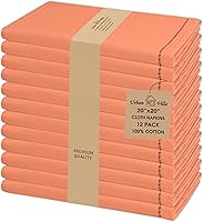 Vista 40 de Urban Villa - Juego de 12 servilletas de tela de 50 x 50 centímetros 100% algodón, servilletas lavables, duraderas, reutilizables y absorbentes