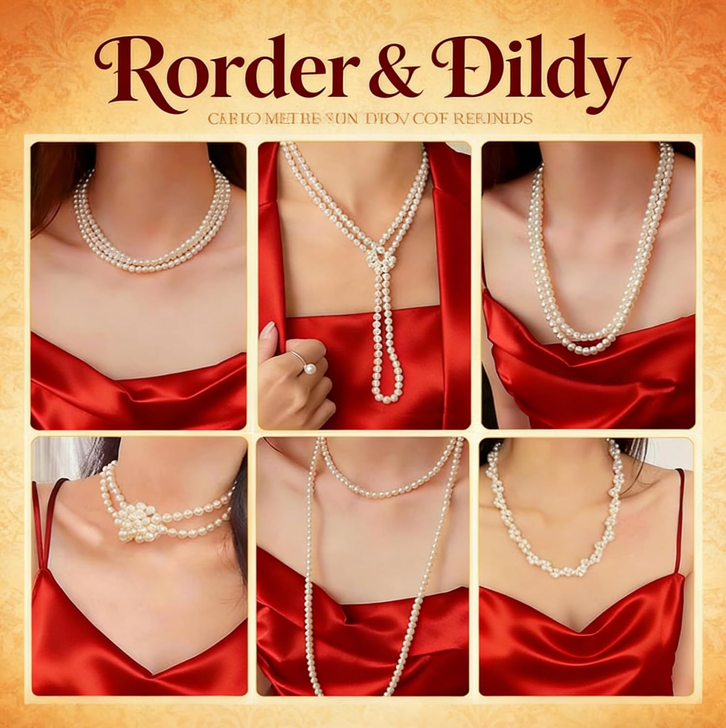 Wedding Party 1920s Gatsby Costume Jewelry - 59" Long Faux Pearl Necklace for Women, Vintage Elegant Design