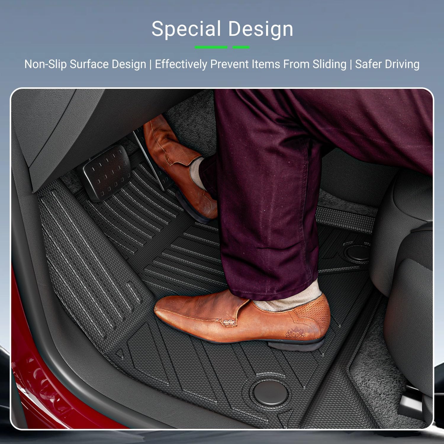 8-Seat Floor Mat Compatible with 2024-2026 Chevy Traverse 2025 2026 GMC Acadia Backrest Trunk Cargo Mat Cargo Liner Floor Liner Replacement for 2024-2026 Chevy Traverse Accessories - Image 4