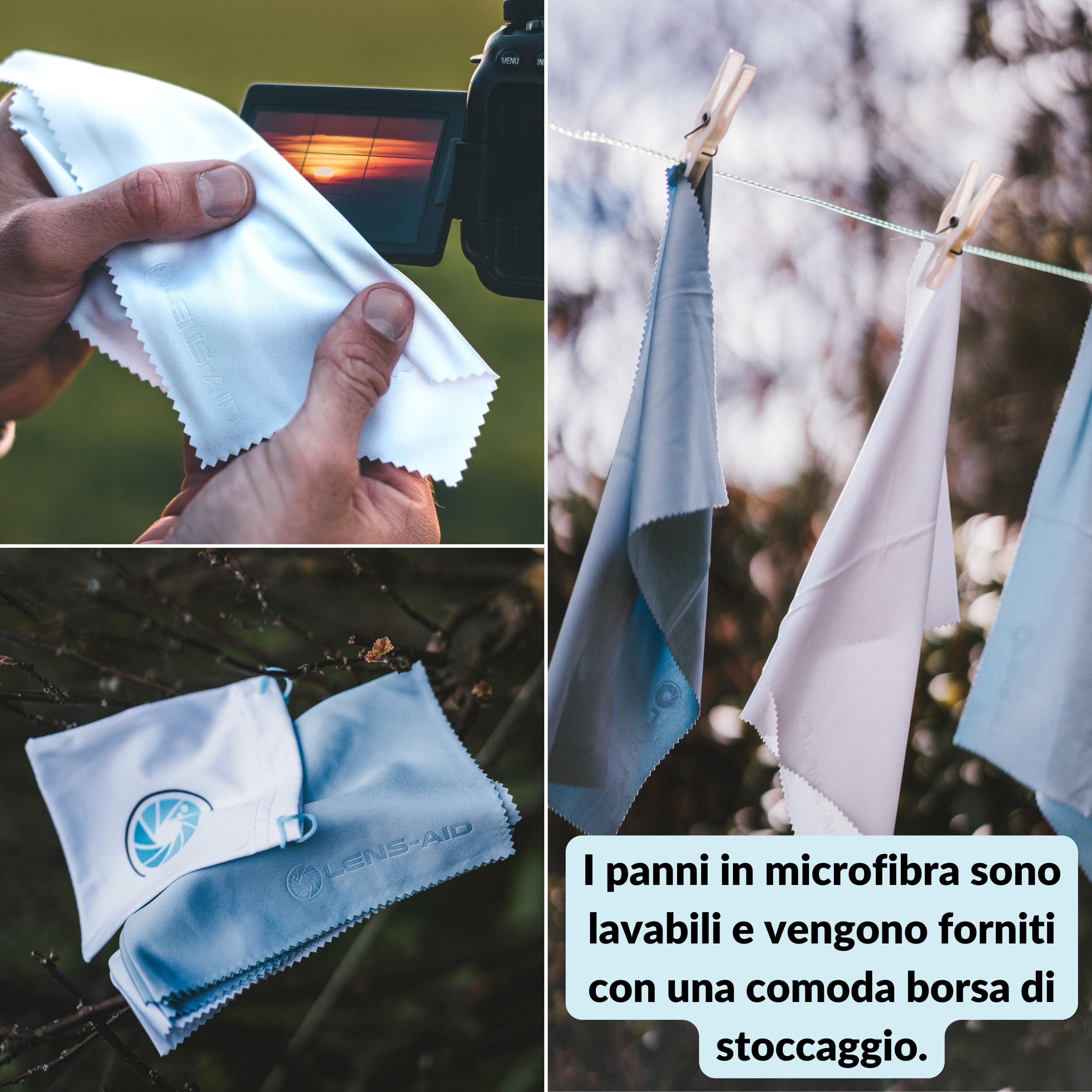 Panno Pelle Microfibra NATURALE PROFESSIONALE PANNO ASCIUGA PER VETRI AUTO PANNO NERO – RAI.CAR - Foto 4