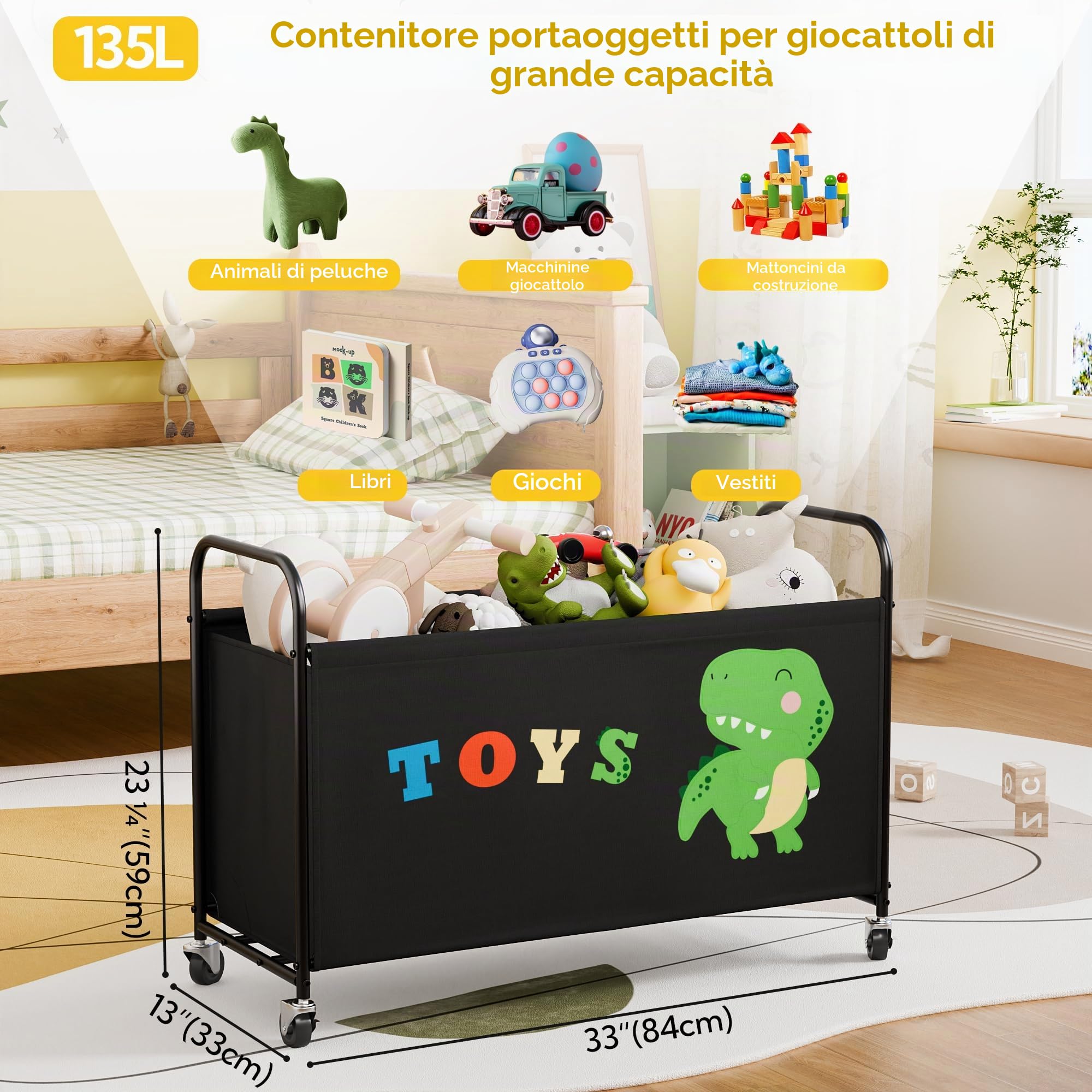 GRANNY SAYS Bündel aus Juguetero con ruedas und Cajas Almacenaje con Tapa