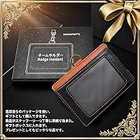 Amazon | [ROCONTRIP] ID カードホルダー ネームホルダー 本革 横型