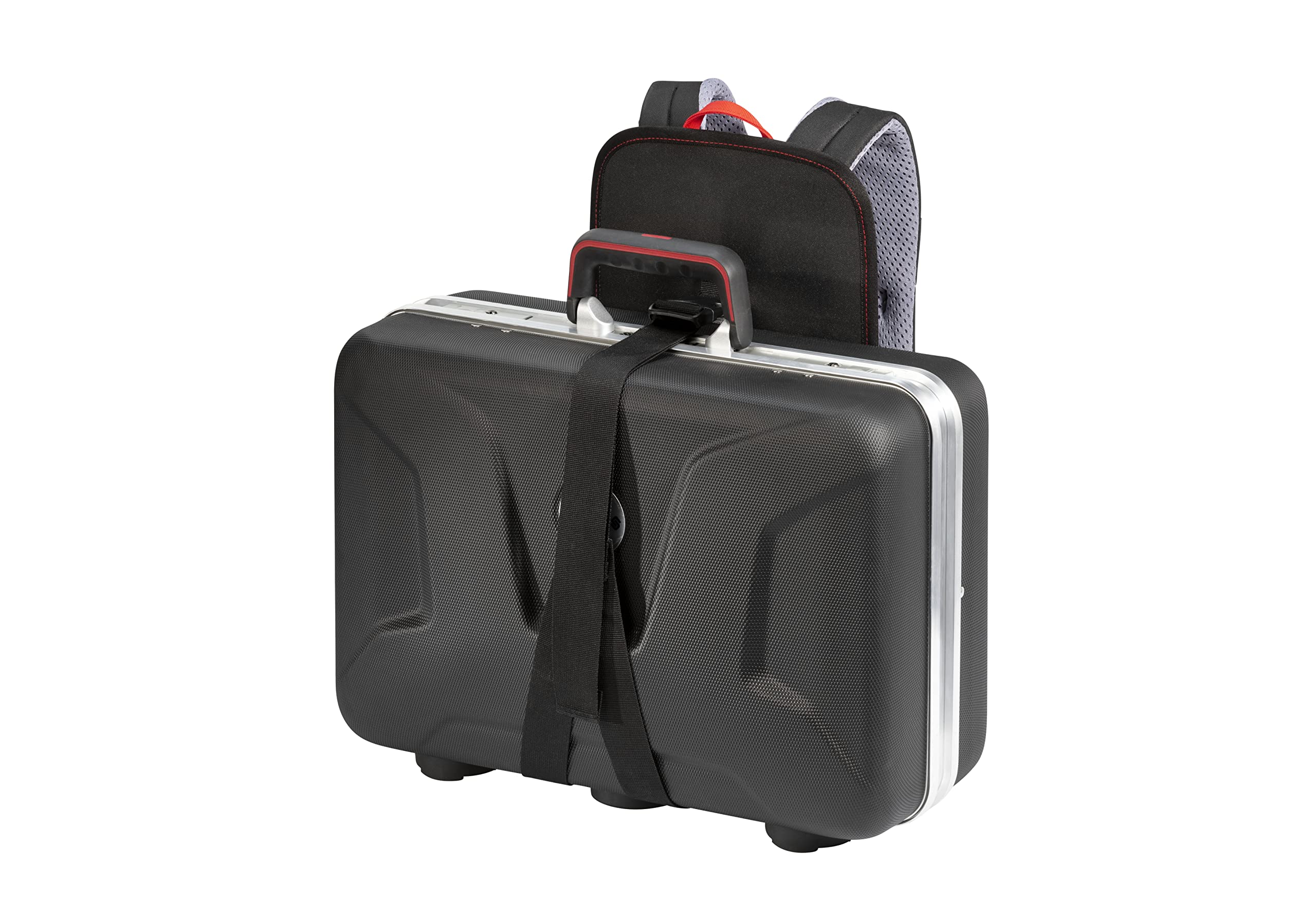 PARAT 5990850991 Caja de herramientas Sistema de transporte Mochila para PARAT Bags + Maleta con Ventilación Correas de Hombro Acolchadas Poliéster Carga Máxima 15kg