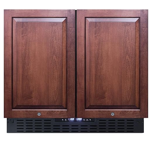 Summit 36" Refrigerator Freezer, Side-By-Side, Undercounter, 5.8 cu.ft Capacity, Panel Ready* - FFRF36IF (Panels not Included)