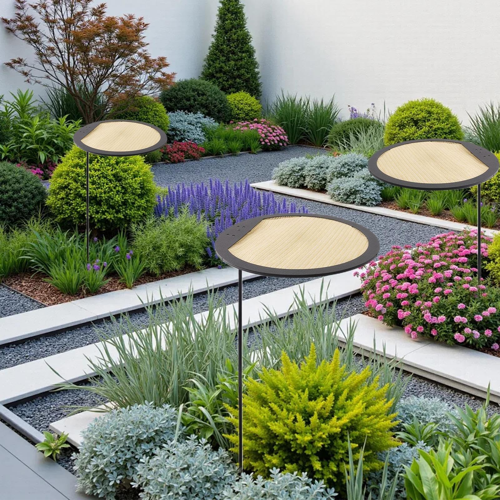Ombrello da Sole per Piante - Ombrello Parasole Bloccante la Luce Solare,Copertura Regolabile 3 Pezzi Portatile Termica per Orto Balcone Fiori Cortile Decorazione