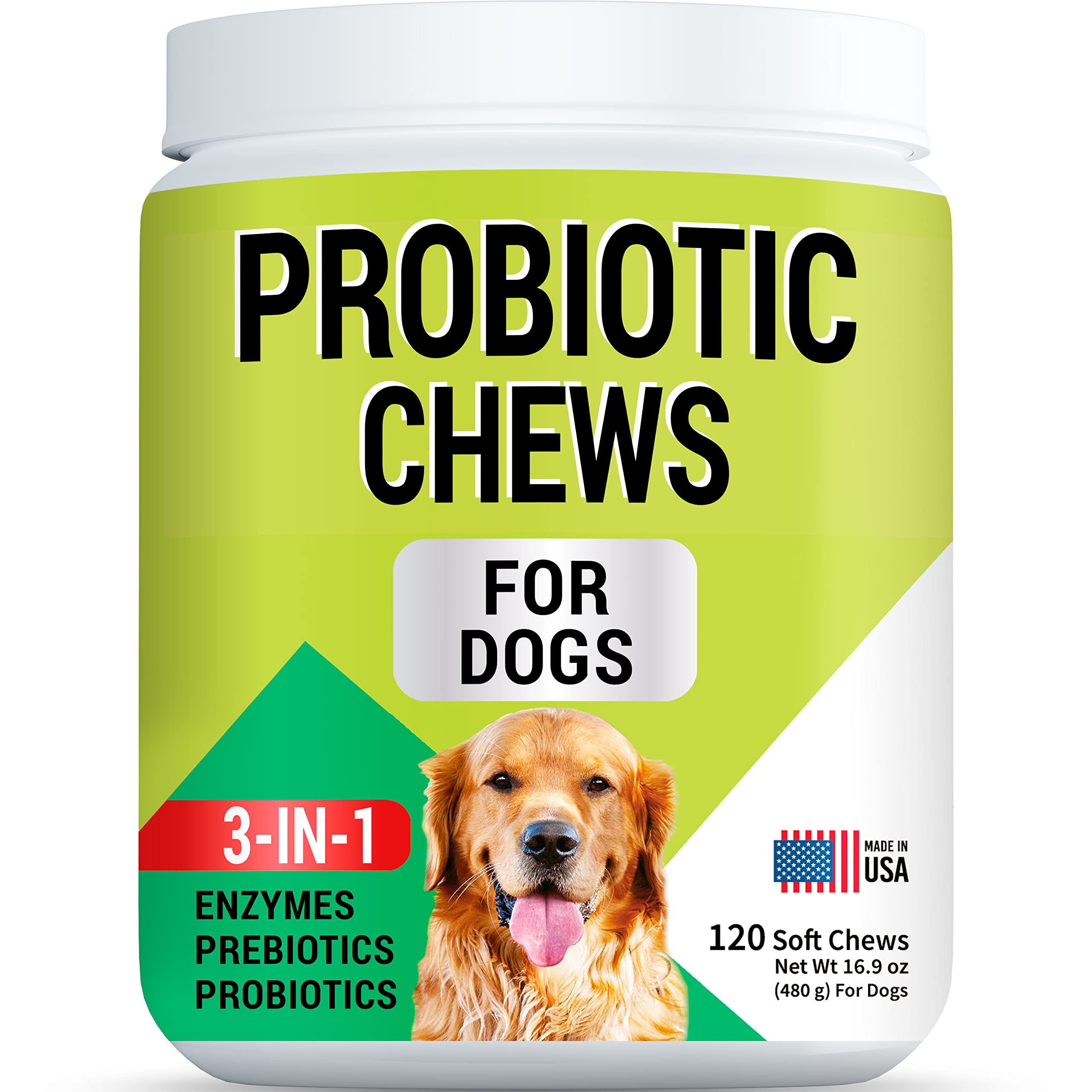 Buy Dog Probiotic Chews with Digestive Enzymes + Prebiotics Chewable