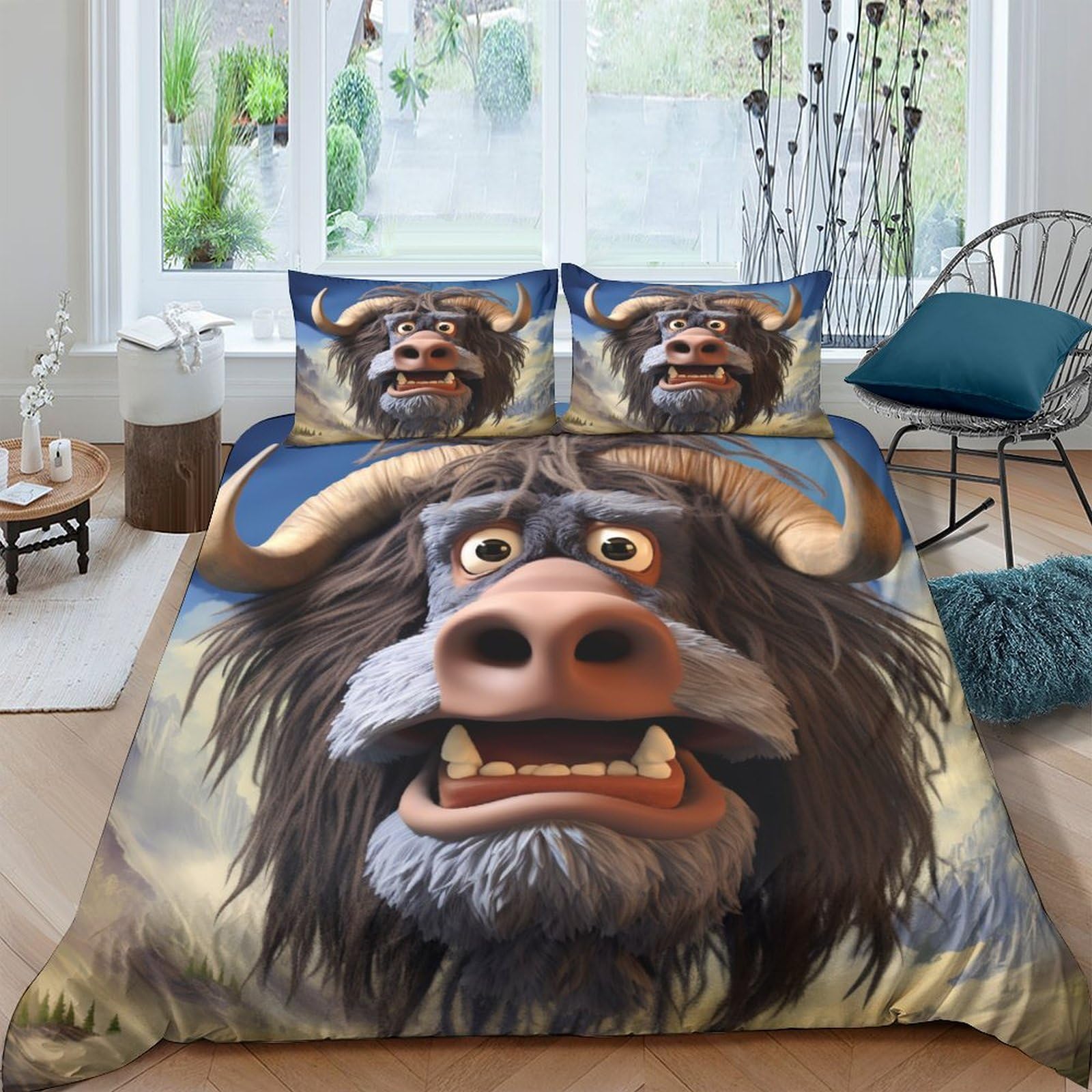 Housse de couette anti-acarien Musk-ox pour peau sensible 200x200