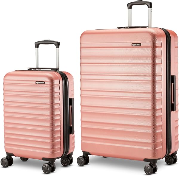 Amazon Basics 2-Piece Hardshell Suitcases Set (21", 30"), Expandable Travel…