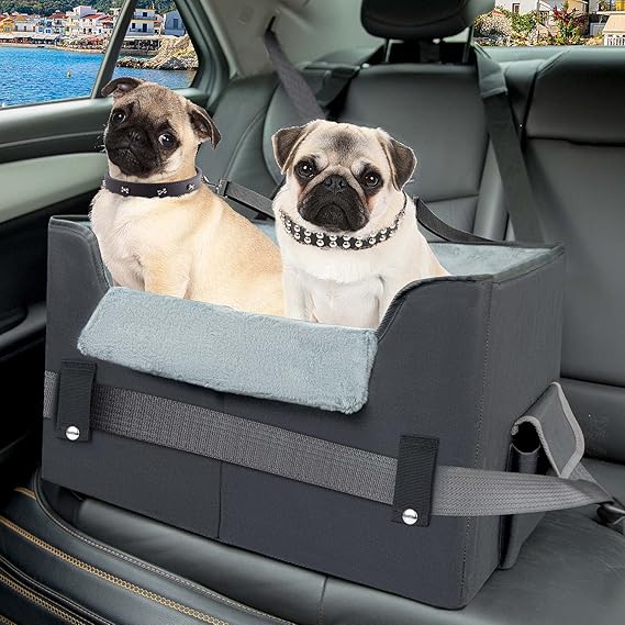 NOVOLAB Elevated Dog Car Seat for Small Dogs, Small Dog Car Seat, Puppy