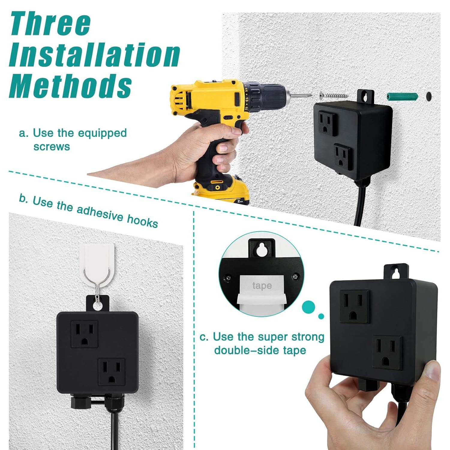 BESTILL Sink Top Air Switch for Disposal, Garbage Disposal Button with Brass Cover, Dual Outlet Long Push Button for Waste Disposer, White