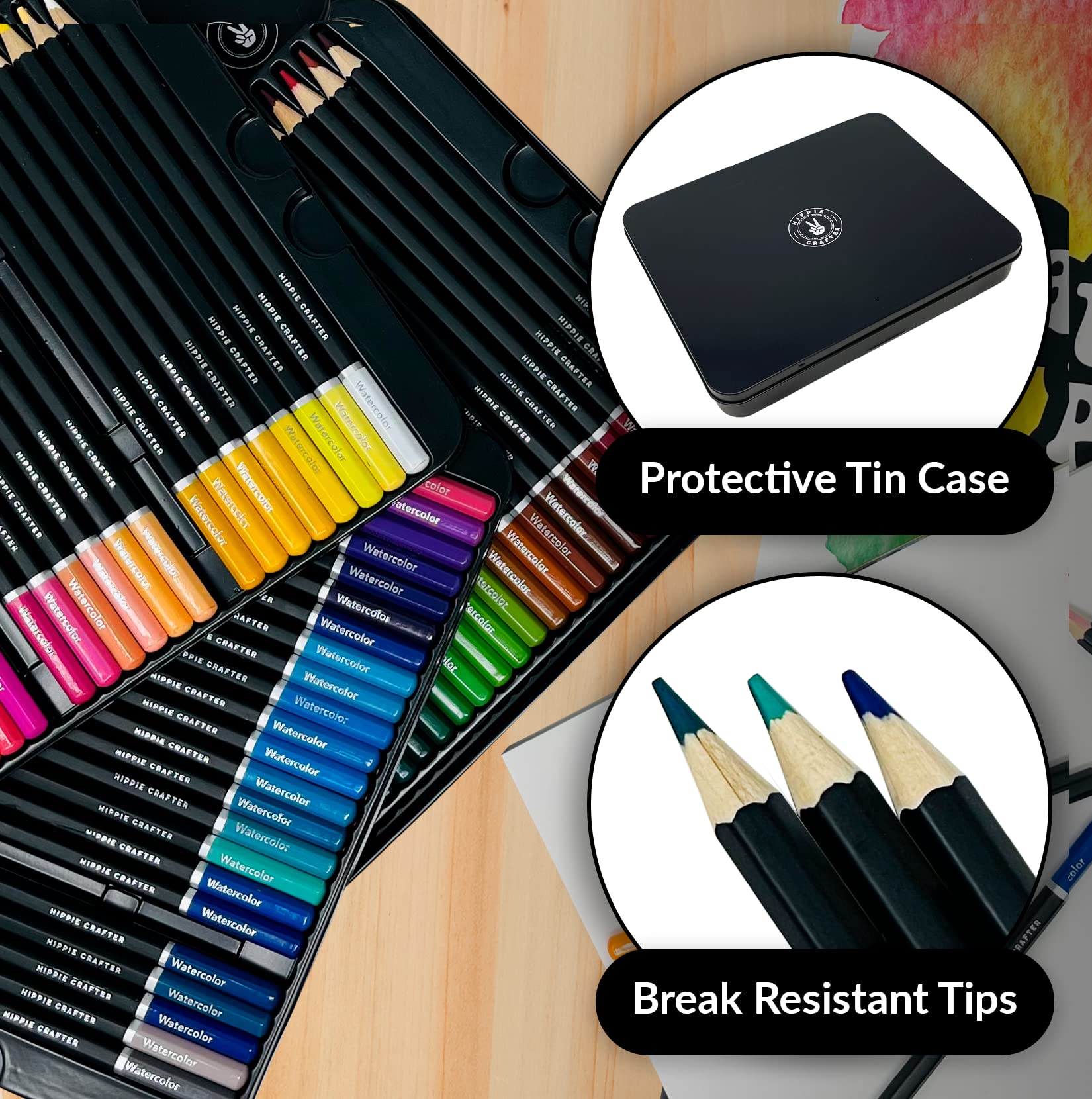 72 matite acquerello set professionale matita di colore dell'acqua per la colorazione degli adulti