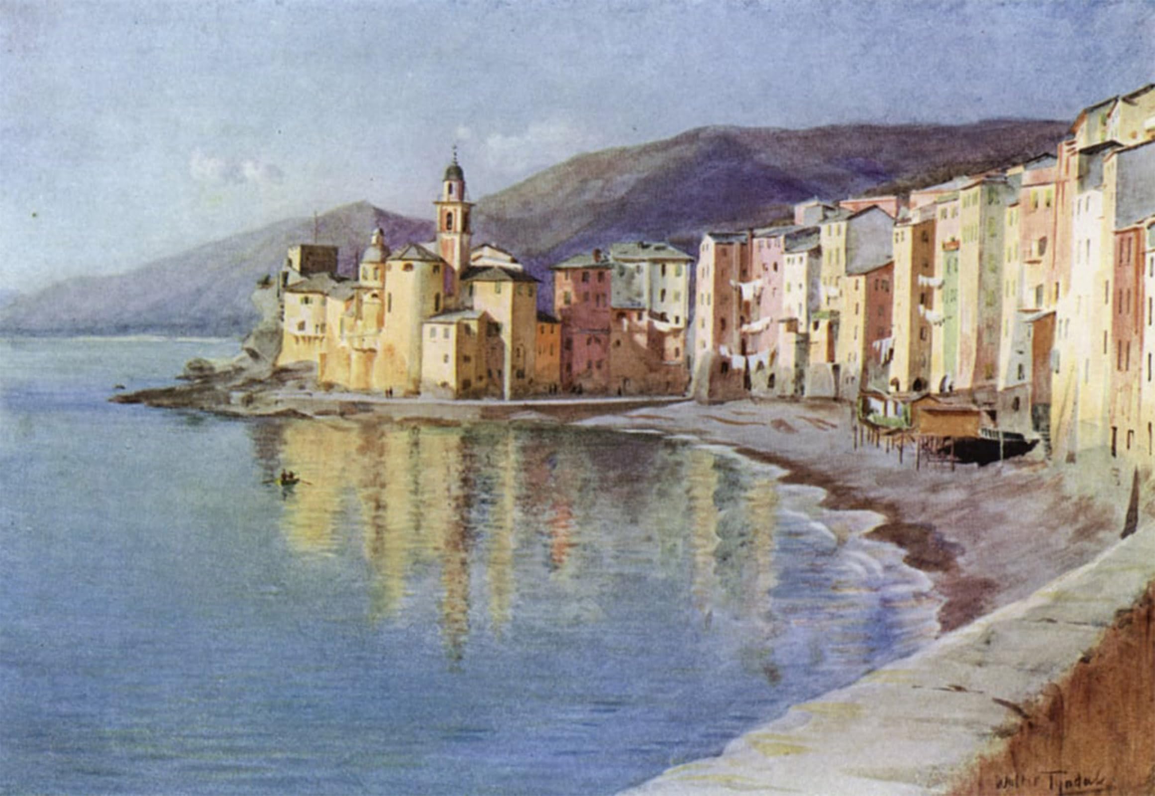 POSTERIIk Famous Modern Artwork Art Mural Camogli by Walter Frederick Roofe Tyndale Oil Paintings Pictures for Home Decor 60x90cm