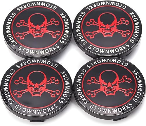 GTOWNWORKS Tapas centrales de rueda de 2.780 in2.78 pulgadas Compatible con tapones centrales RM RK RW LM 09.24.467 Paquete de 4 cubiertas