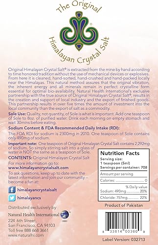 Miniatura 4 de Piedras de sal de cristal originales del Himalaya para suela: aumenta la hidratación, la energía, la vibración, la comunicación celular y repone