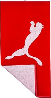 PUMA Statement Deluxe Edition - Toalla de mano, color rojo, talla L