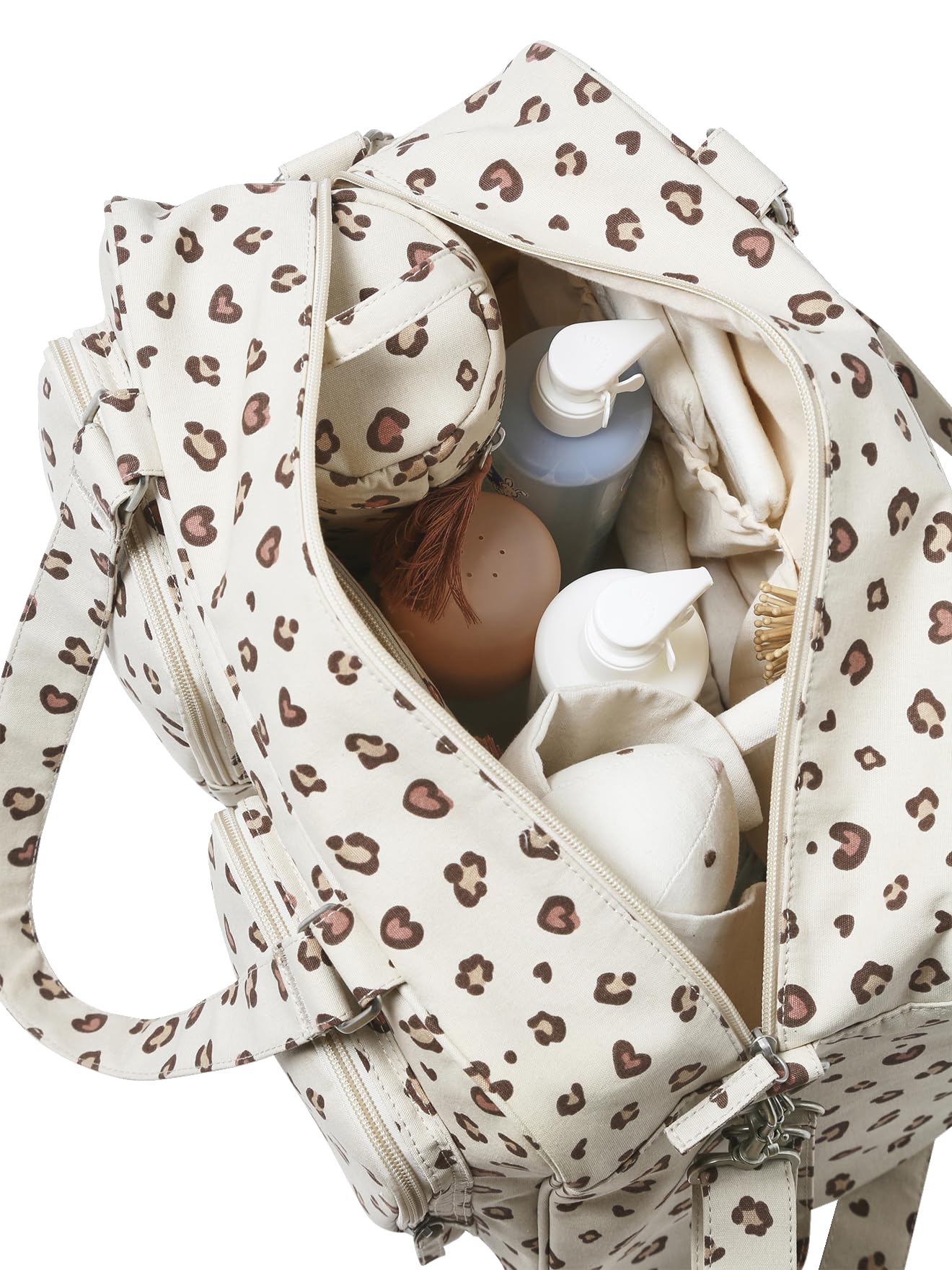 VERTBAUDET Sac à langer multipoches Family sable