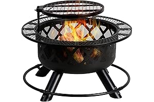 Warm up Your Winters with the Enchanting 24-Inch Steel Wood Burning Fire...