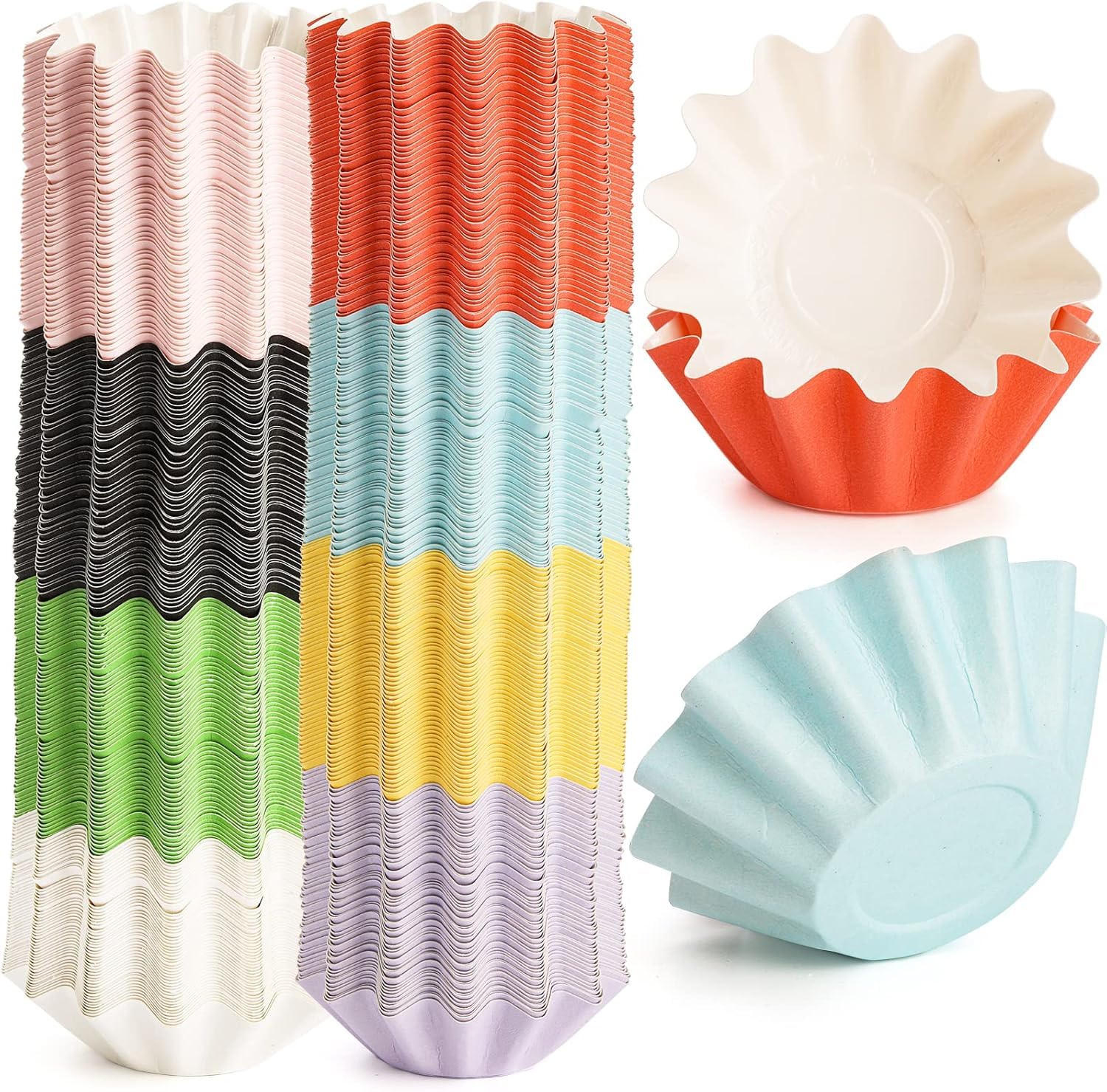 Frcctre Lot de 400 doublures de cire réutilisables et étanches pour chauffe-cire électrique parfumée, chauffe-bougies et brûleur de cire – 8 couleurs