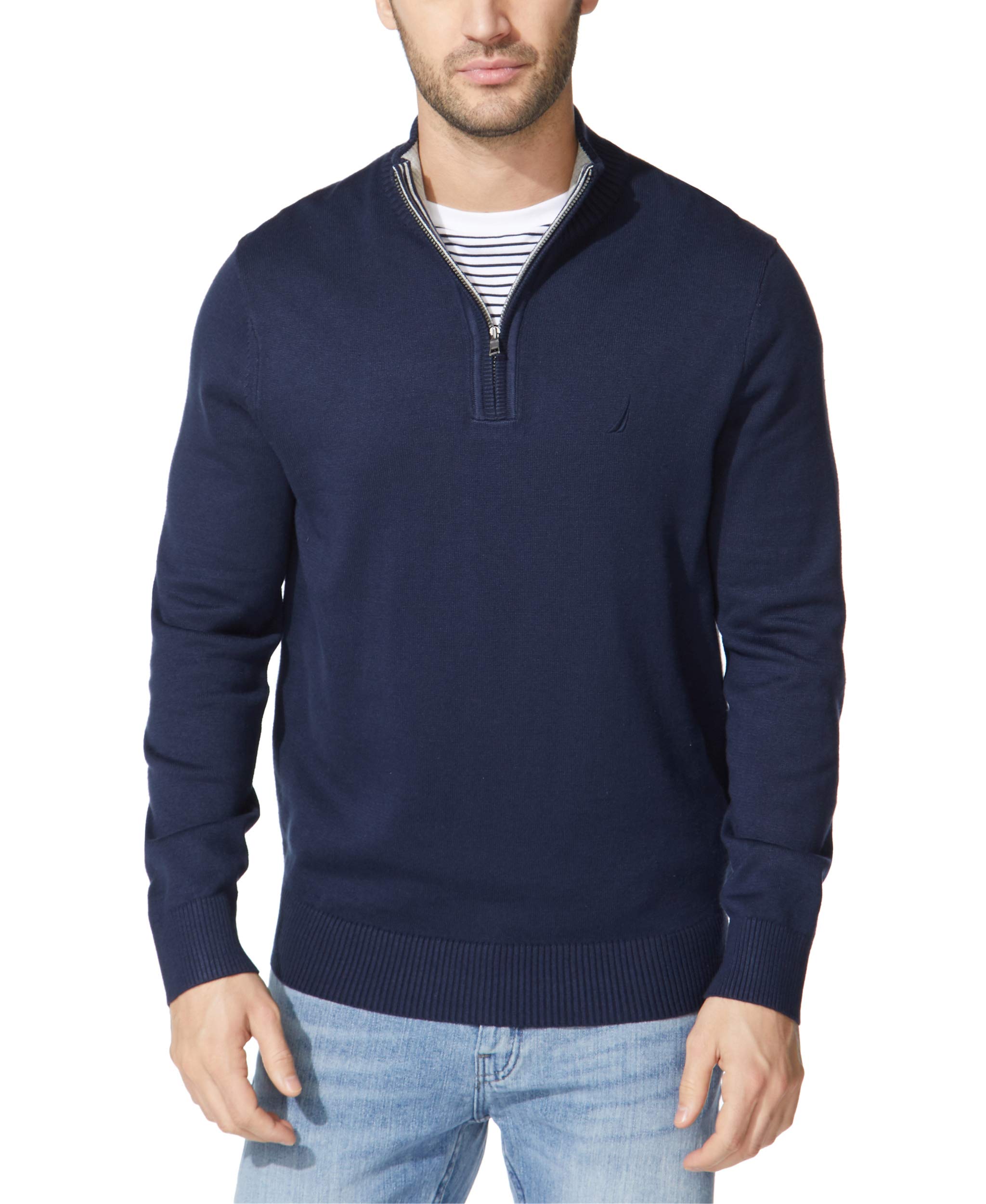 Nautica Men's Quarter-Zip Sweater, Navy, 3X-Large : Amazon.ca
