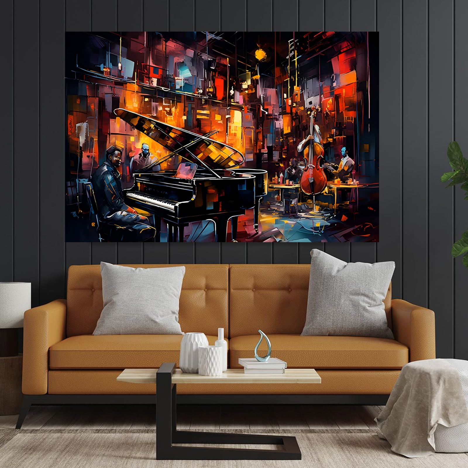 J-Fly Music Metal Wall Art Décor for Living Room Bedroom