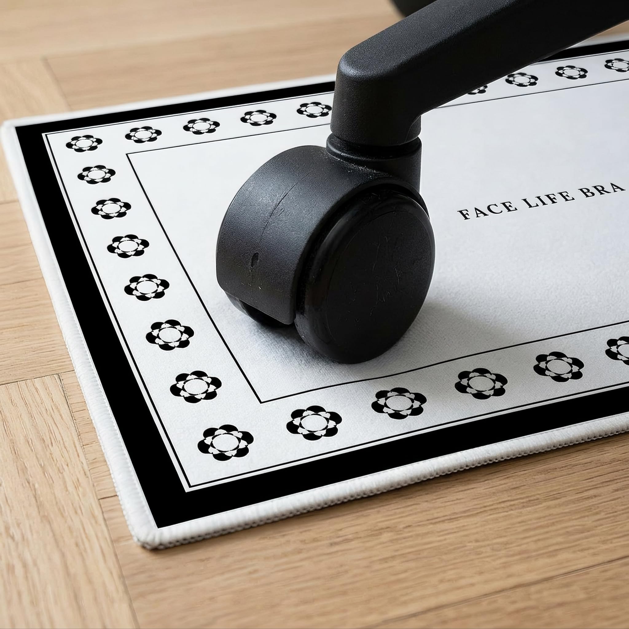 Protector Suelo Silla Ruedas Antislizante para un Espacio Trabajo y Protegido, Gris Moteado-Cuadrado (Alfombra insonorizada Antideslizante), 100 * 120