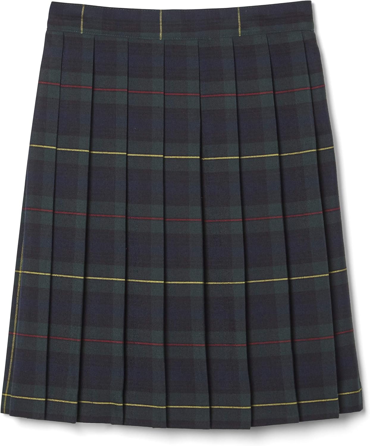 French Toast Girls' Plaid Pleated Skirt 10 Green Plaid