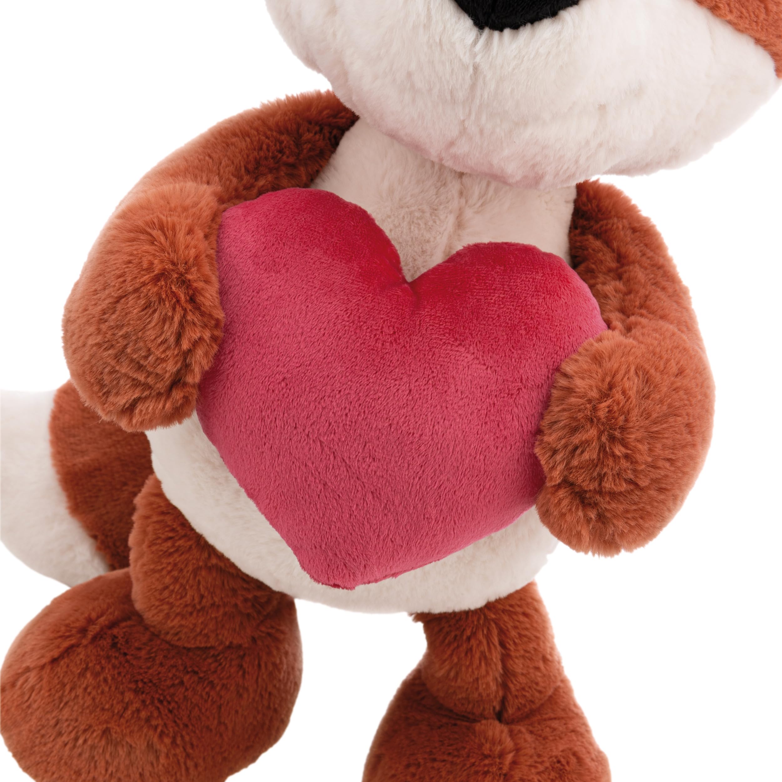 NICI Kuscheltier Love Fuchs Miro mit Herz 50cm - Weiches Stofftier aus Plüsch zum Liebhaben, Knuddeln & Spielen, tolles Geschenk für Kinder & Erwachsene | 63360