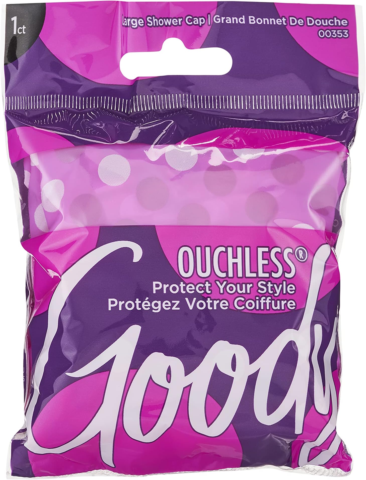Goody Styling Essentials Shower Cap, 1 Count - Protect Your Hairstyle While Remaining Comfortable - Made with Durable and Waterproof Materials - Hair Accessories for Men, Women, Boys, and Girls