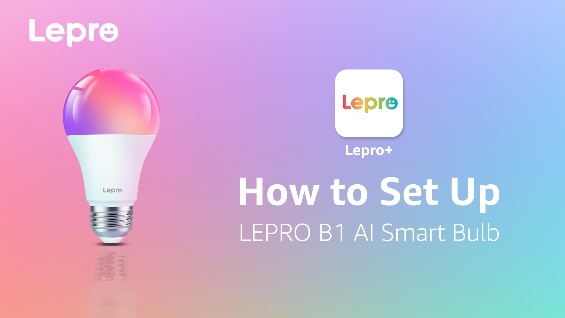 Lepro B1 AI Smart Light Bulbs - Dimmable Bluetooth LED Bulb with