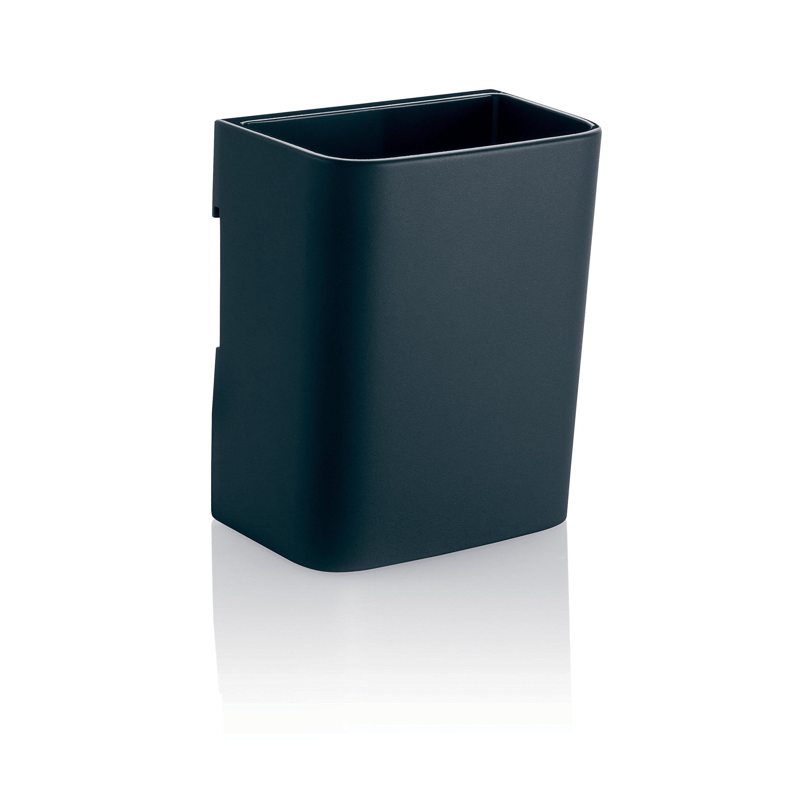 SIGEL GL801 petit pot à crayons pour tableaux magnétiques en verre, 7,5 x 9,4 cm, anthracite