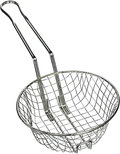 Winco Cesta culinaria, 8 pulgadas de diámetro, malla gruesa, mediana, níquel disponible en Yaxa Venezuela