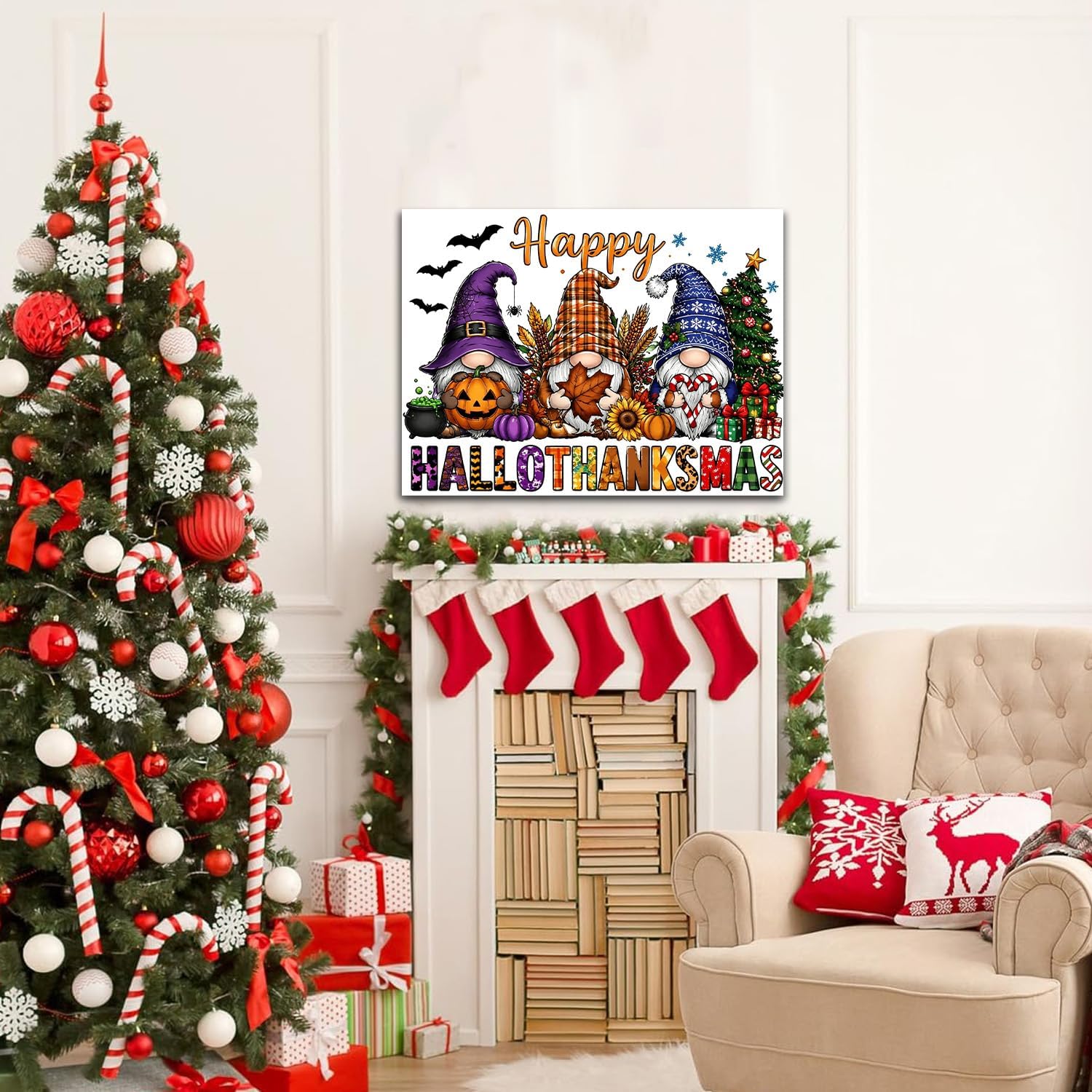Gnome Diamond Painting Kits for Adults, Holiday Diamond Art for Adult