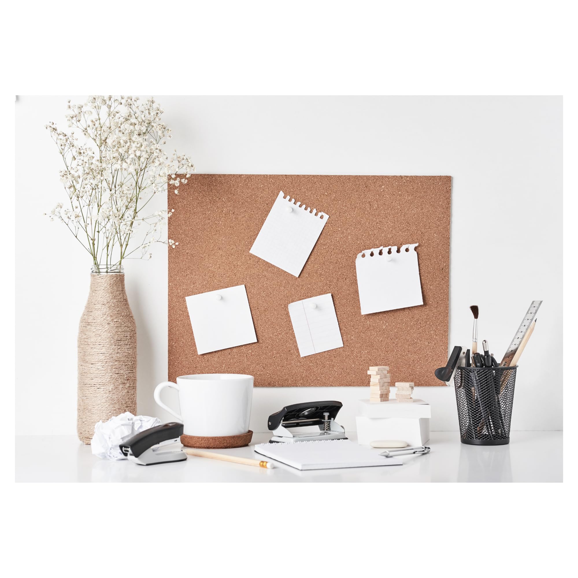 Materia Prima Tablero de Corcho para Manualidades 91,5 x 61 cm Grosor 10 mm