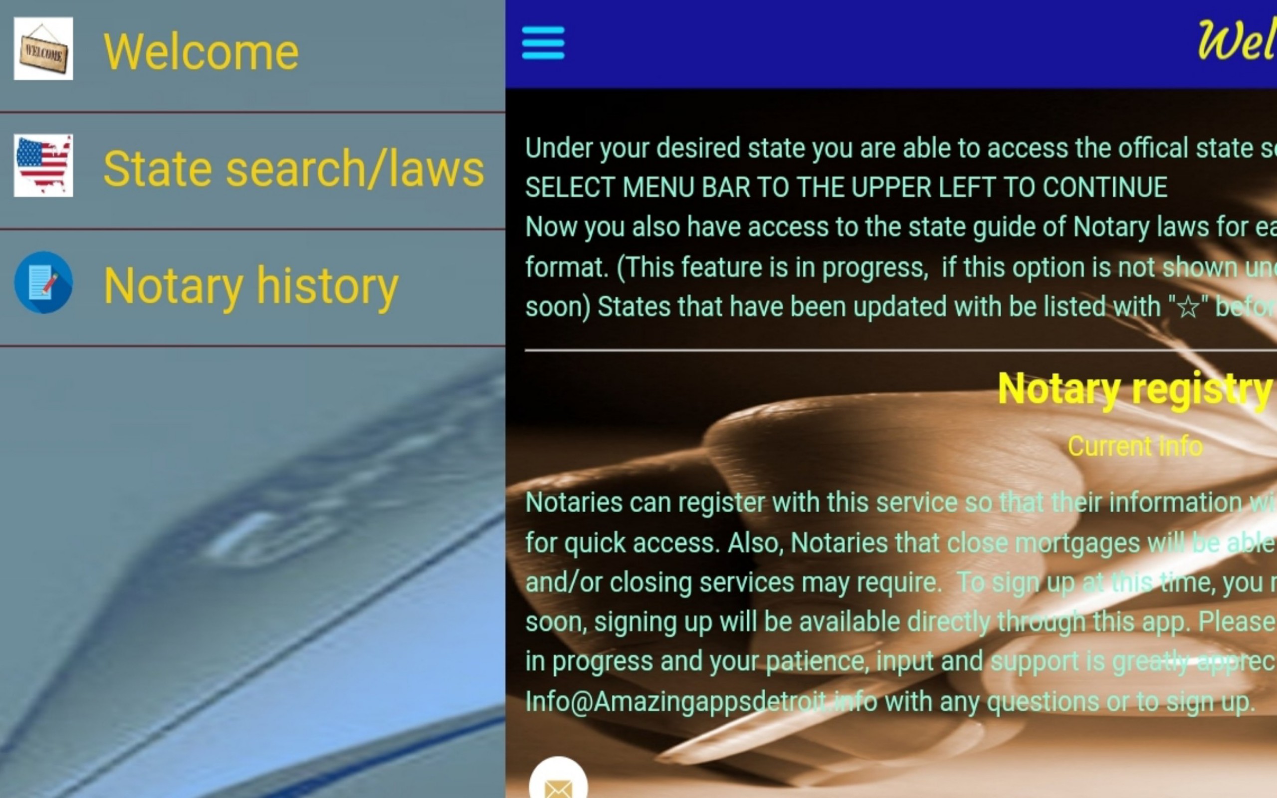 US Notary Public Search & State Notary Laws App on Amazon Appstore