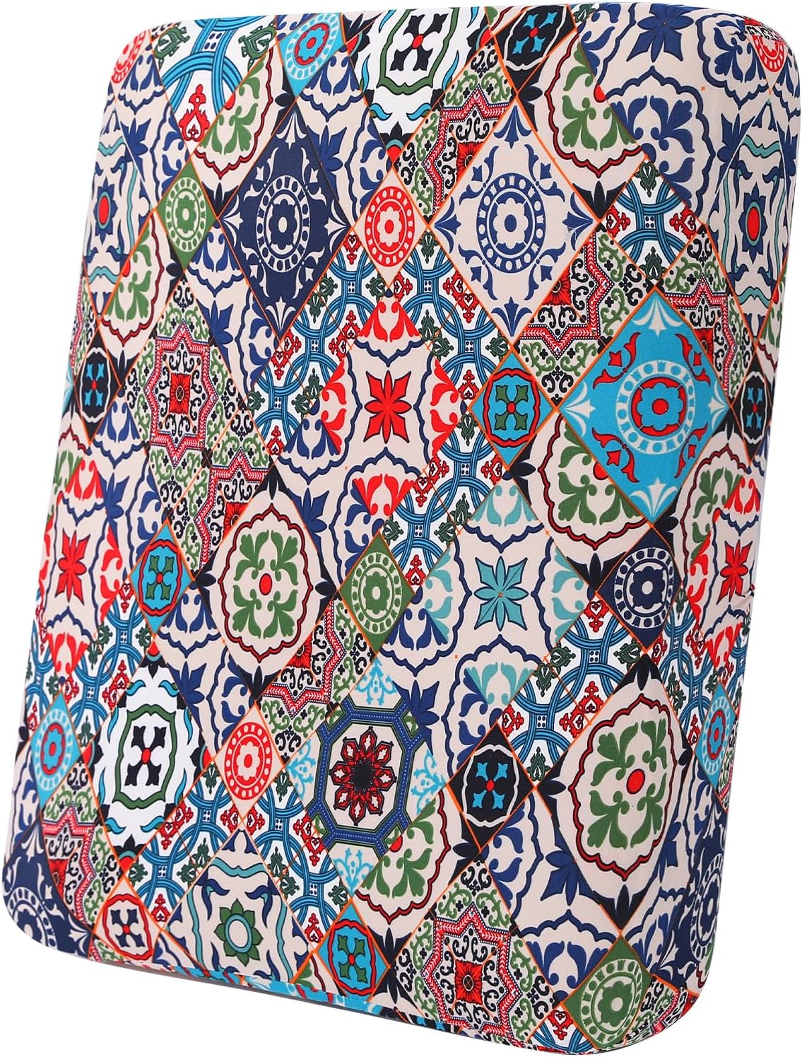 hyha Printed Couch Cushion Covers, Floral Sofa Covers Washable for Cushion Couch, Stretch Pattern Outdoor Cushion Covers for Patio Furniture with Elastic Bottom(Small, Patchwork Moroccan)