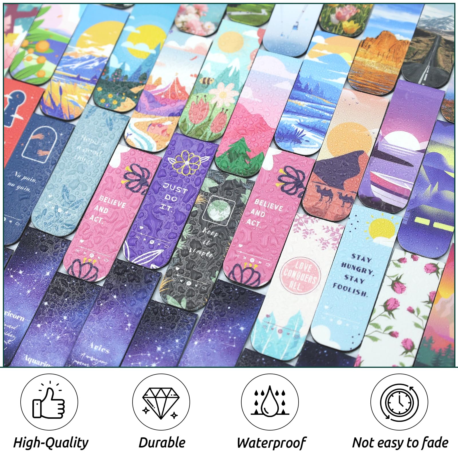 Lot de 105 marque-pages magnétiques pour homme et femme, marque-pages mignons, cadeaux de Noël et cadeaux pour enseignants