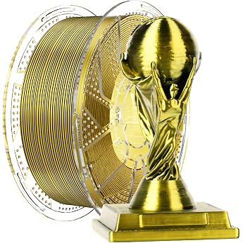 Conjure Silk PLA Filament 1.75 mm Black Gold 1 kg for 3D Printer | Two-tone silk filament with shiny effect, colour changing 