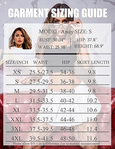 Miniatura 6 de Avidlove Faldas plisadas para mujer, disfraz sexy, lencería, minifalda, a cuadros, juego de rol, trajes de colegiala