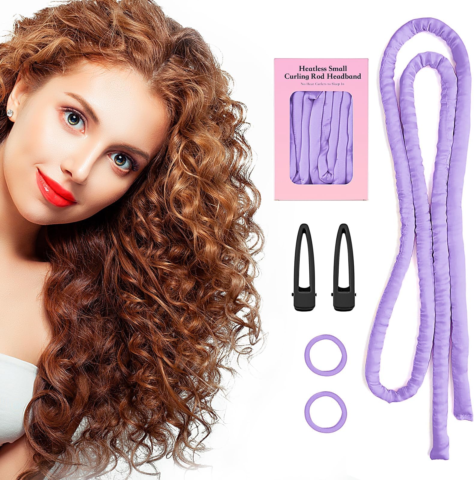 Exquisite Heatless Curling Rod View Illustration Exquisite Heatless Curling Rod View Illustration