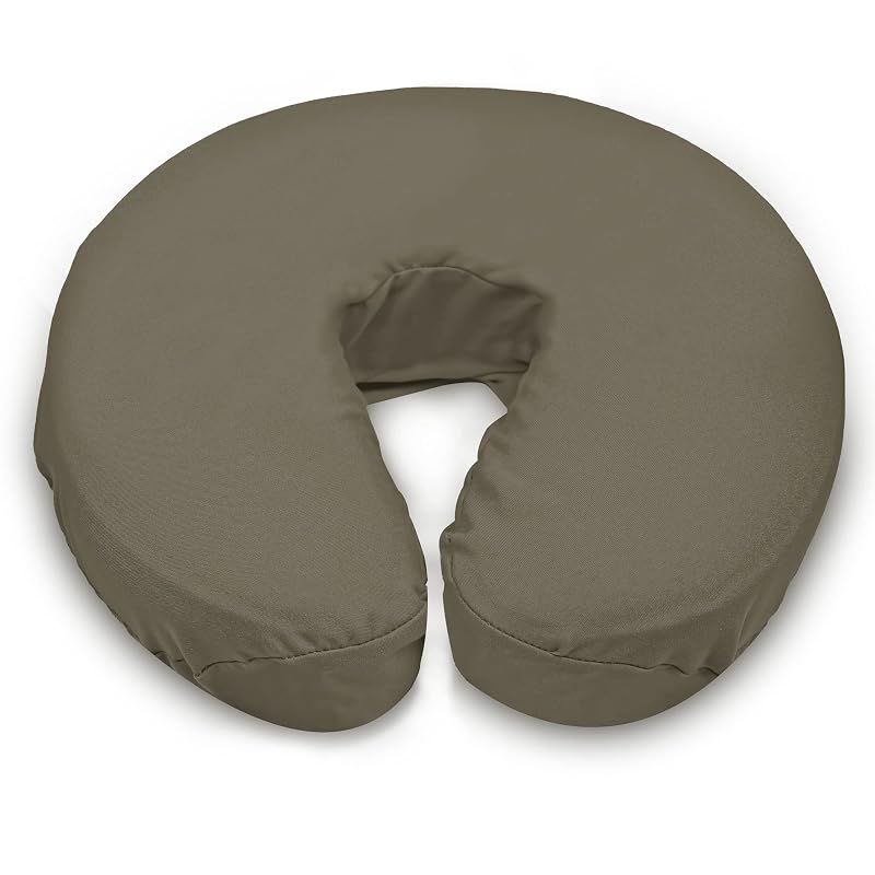 LONDON LINENS Capas para Apoio Facial de Macas de Massagem em Microfibra, 4 Unidades, Walnut