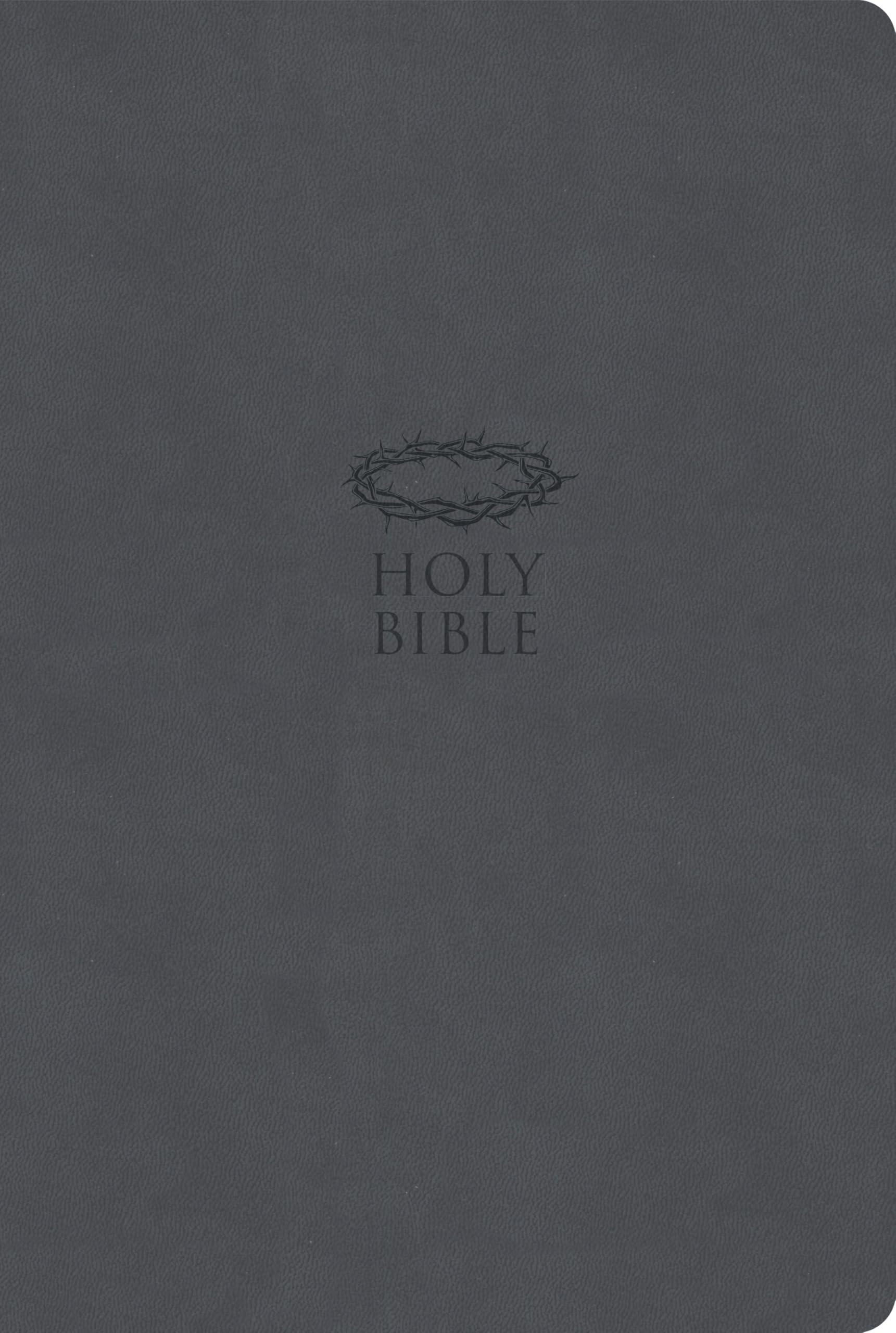 KJV Super Giant Print Reference Bible, Value Edition, Charcoal LeatherTouch