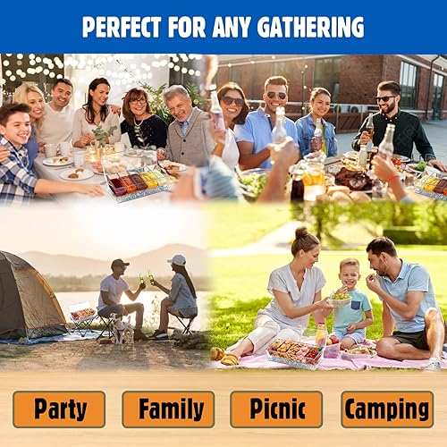 Miniatura 6 de LIMOEASY Servidor de condimentos refrigerado bandeja transparente con tapa para bar para fiestas con 5 compartimentos extraíbles cuenco para servir