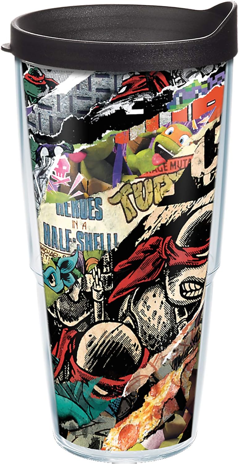 Tervis Nickelodeon Teenage Mutant Ninja Turtles Made in USA Double Walled Insulated Tumbler Travel Cup Keeps Drinks Cold & Hot, 24oz, Classic