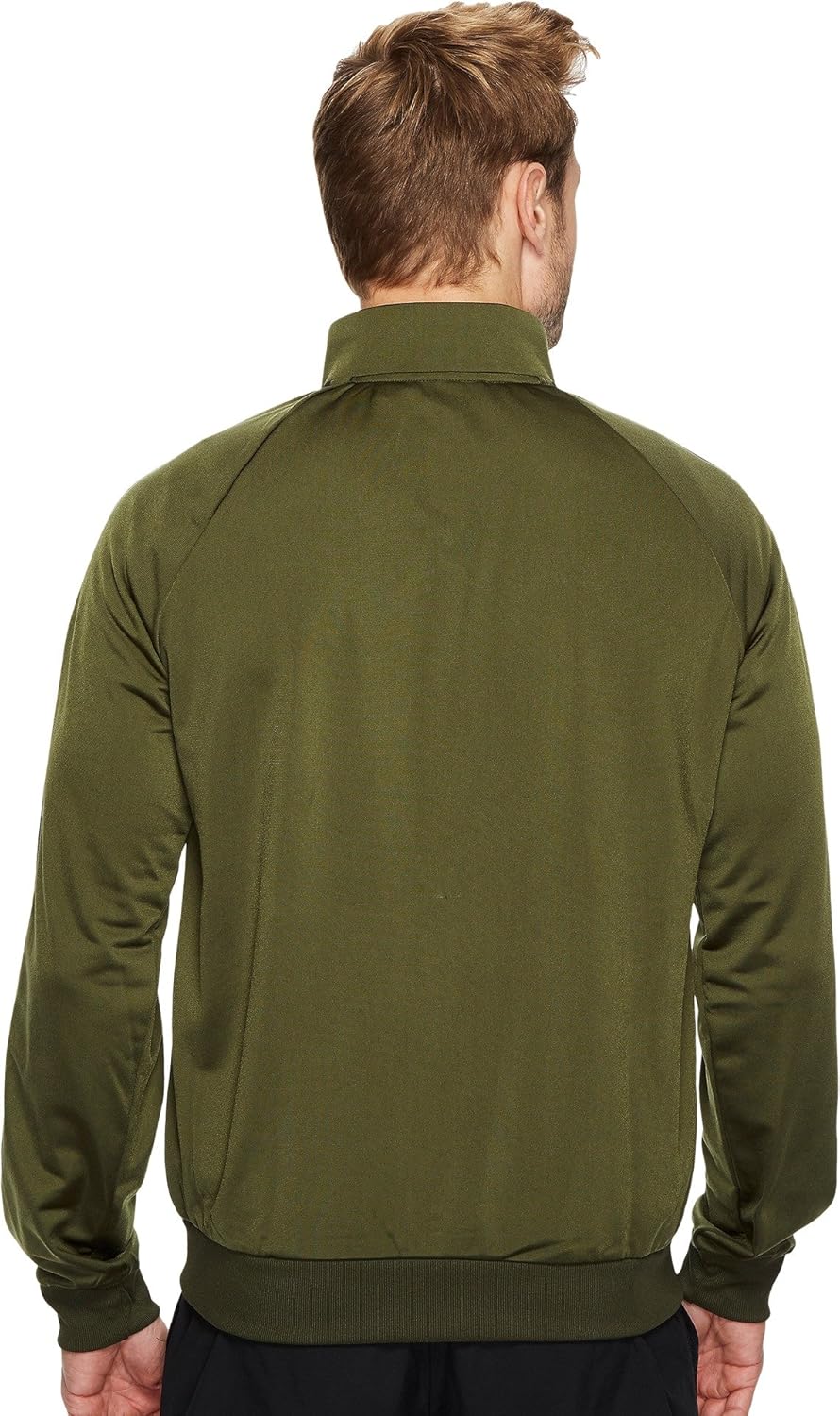 adidas Men's Essentials 3-Stripes Tricot Track Jacket Small Night Cargo/Black