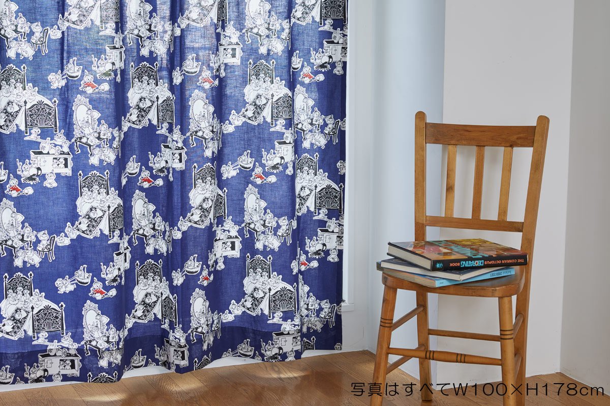 1/13迄お値下げ ムーミン カーテン150×135cm2枚組ミイがやって来た！ Amazon｜クォーターリポート ( MOOMIN ) ムーミン カーテン ミイが